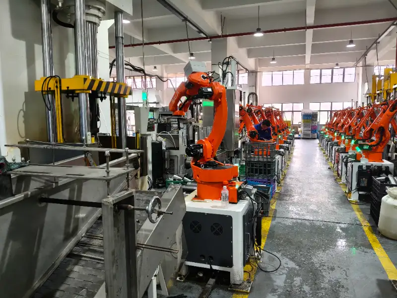 Jianyang stainless steel bottle manufacturing workshop production line